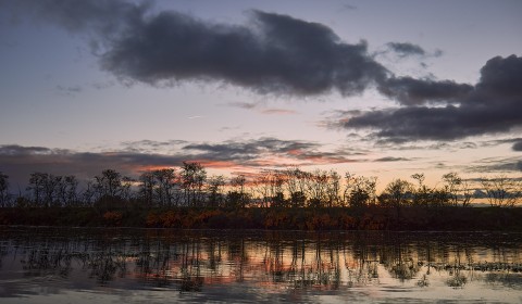 Le soleil couchant sur la Loire