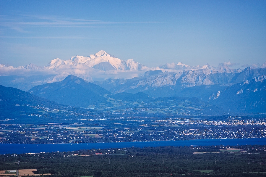 Léman et mont blanc